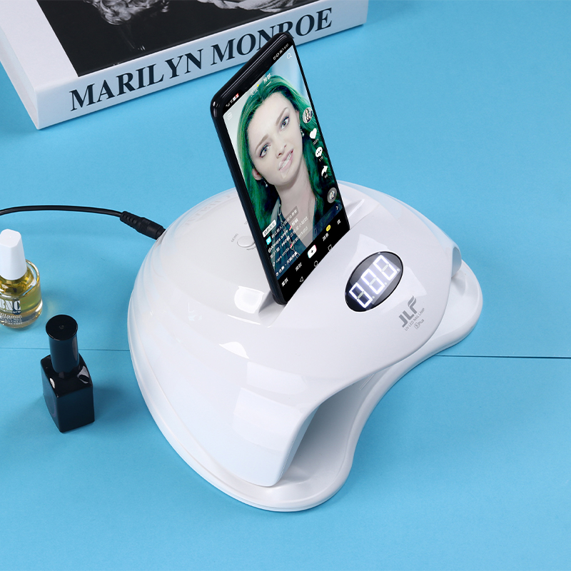 Macchina per fototerapia pernail art con supporto per telefono cellulare JLF5Plus